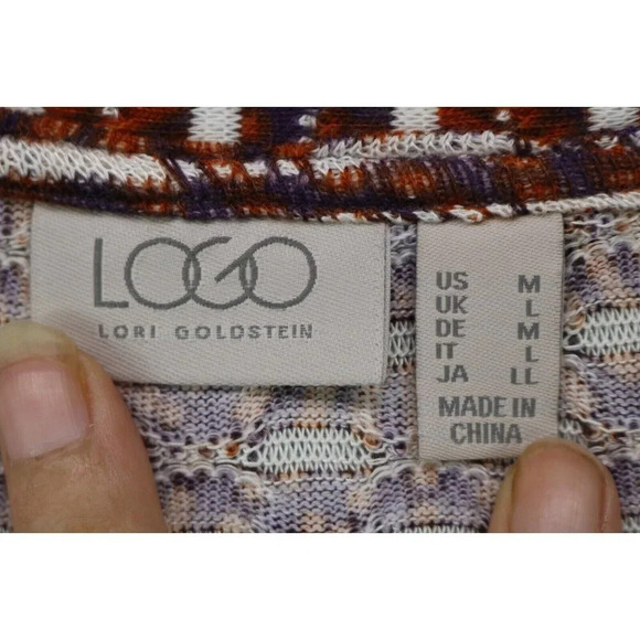 LOGO by Lori Goldstein Open Cardigan Duster-Size Medium-Pockets - Picture 5 of 9